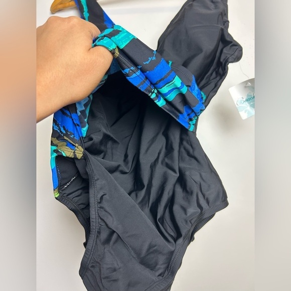 VTG Y2K Beach Belle Swimsuits for All Women's Plus Size 14 Surf print One Piece - Picture 4 of 12